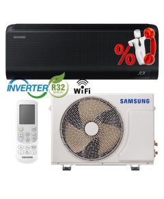 Кондиціонер Samsung GEO ﻿WindFree AR70F09C1BBNUA Black Diamond