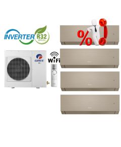 Комплект мульти-спліт система Gree GWHD(36)NK6LO R32 + Clivia Champagne GWH(09)AUCXB-K6DNA1A/I*3шт + GWH(12)AUCXB-K6DNA1A/I