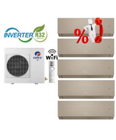 Комплект мульти-спліт система Gree GWHD(42)NK6LO R32 + Clivia Champagne GWH(09)AUCXB-K6DNA1A/I*4шт + GWH(12)AUCXB-K6DNA1A/I