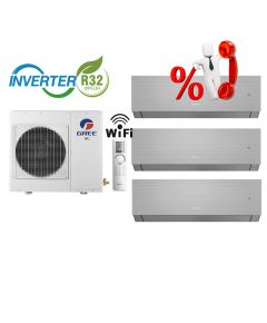 Комплект мульти-спліт система Gree GWHD(21)NK6OO R32 + Clivia Silver GWH(09)AUCXB-K6DNA2A/I*3шт