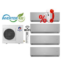Комплект мульти-сплит система Gree GWHD(36)NK6LO R32 + Clivia Silver GWH(09)AUCXB-K6DNA2A/I*3шт + GWH(12)AUCXB-K6DNA2A/I