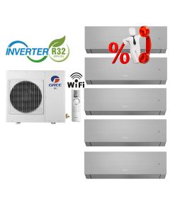 Комплект мульти-спліт система Gree GWHD(42)NK6LO R32 + Clivia Silver GWH(09)AUCXB-K6DNA2A/I*5шт