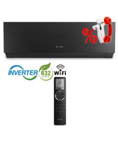 Внутрішній настінний блок Gree Clivia DC inverter GWH24AUCXF-K6DNA1A/I Black