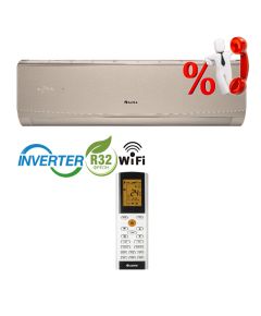 Внутренний настенный блок Gree Lomo Inverter GWH(09)QB-K6DND2E/I Golden (25 кв.м)