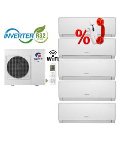 Комплект мульти-спліт система Gree GWHD(42)NK6LO R32 + Pular GWH(07)AGA-K6DNA1C/I*3шт + GWH(09)AGBXB-K6DDNA1A/I + GWH(12)AGCXB-K6DNA1A/I
