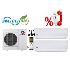 Комплект мульти-спліт система Gree GWHD(14)NK6OO R32 + Smart GWH(07)QA-K6DNB6C/I*2шт
