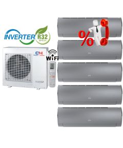 Комплект мульти-спліт система Cooper&Hunter CHML-U42RK5 + Daytona Silver CH-S09FTXD-SC(I)*4шт + CH-S12FTXD-SC(I)