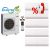 Комплект мульти-спліт система EWT Clima MXZ-5G125GAS-N8 + S-M07GAS-N8*3шт + S-M09GAS-N8 + S-M12GAS-N8