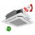 Касетний кондиціонер Gree U-MATCH GKH18K3HI/GUHN18NK3HO