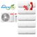 Комплект мульти-спліт система Olmo OMS-36P5E Outdoor unit + Multi Zone Deluxe OMS-09FRH2 (I)*5шт