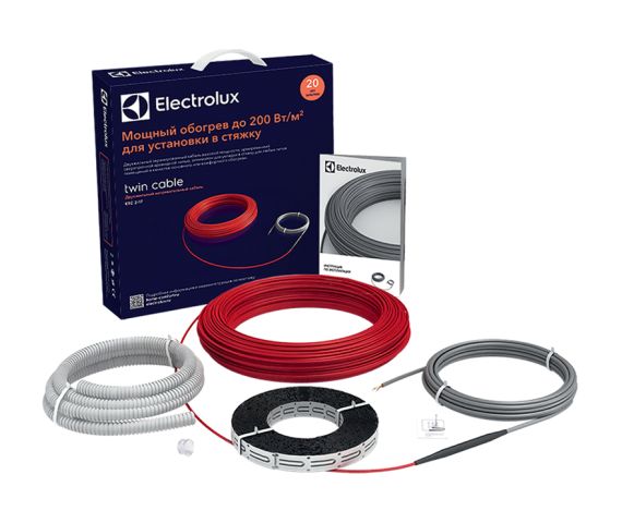 Комплект тёплого пола (нагревательный кабель) Electrolux ETC 2-17-1000, изображение 2