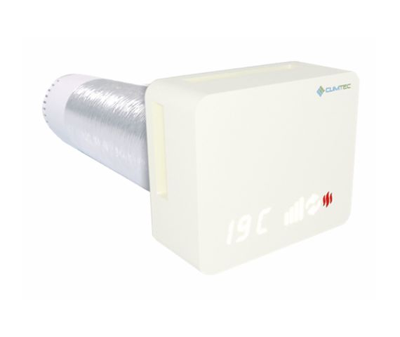 Рекуператор Climtec Optima 100 Standard (Кремовий білий RAL 9001), зображення 4
