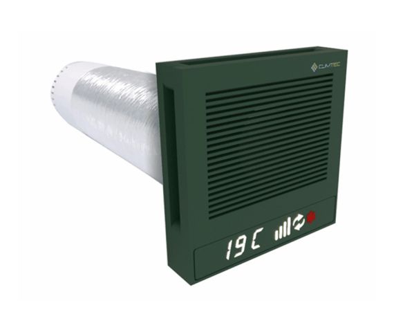 Рекуператор Climtec Quattro 100 Standard (Пихтовый зеленый RAL 6009), зображення 4