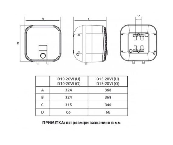 Водонагреватель (бойлер) MIDEA D10-20VI (O), изображение 4