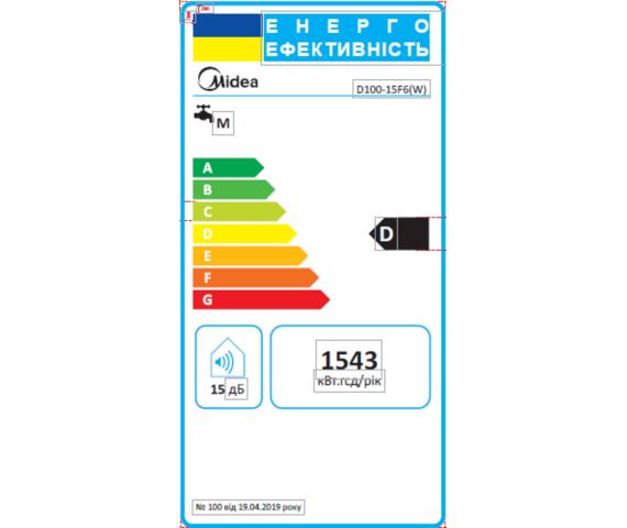 Водонагреватель (бойлер) MIDEA D100-15F6 (W), изображение 8