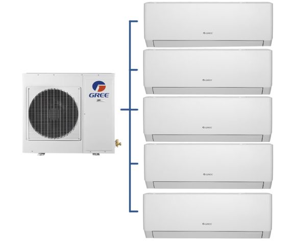 Комплект мульти-спліт система Gree GWHD(42)NK6LO R32 + Pular GWH(07)AGA-K6DNA1C/I*2шт + GWH(09)AGBXB-K6DDNA1A/I*3шт, зображення 3