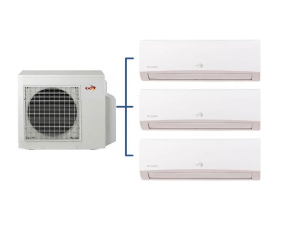 Комплект мульти-спліт система EWT Clima MXZ-3G60GAS-N8 + S-M07GAS-N8*3шт, зображення 3
