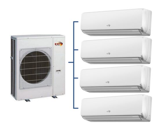 Комплект мульти-спліт система EWT Clima MXZ-4G100GAS-N8 + S-M07GAL-N8*2шт + S-M12GAL-N8*2шт, зображення 3