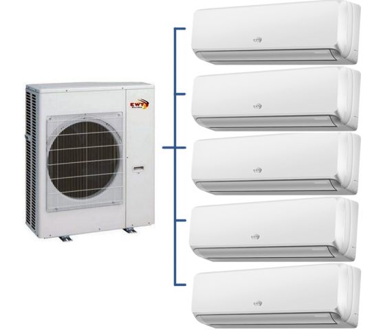 Комплект мульти-спліт система EWT Clima MXZ-5G125GAS-N8 + S-M07GAL-N8*2шт + S-M09GAL-N8*3шт, зображення 3