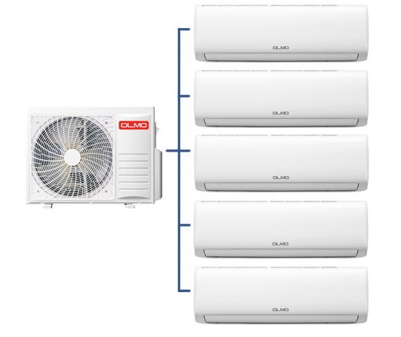 Комплект мульти-спліт система Olmo OMS-36P5E Outdoor unit + Multi Zone Deluxe OMS-09FRH2 (I)*5шт, зображення 3