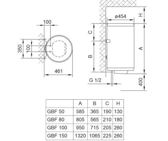 Водонагрівач (бойлер) Tiki GBF 50 V9 (700146), зображення 8